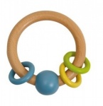 Wooden Rattle - Blue